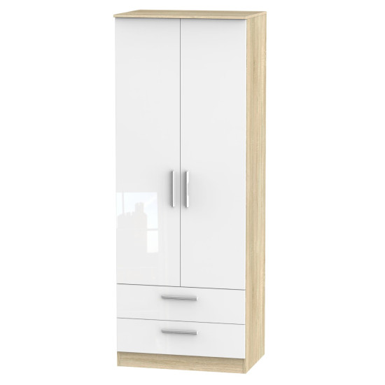 Coventry Tall 2 Drawer Wardrobe